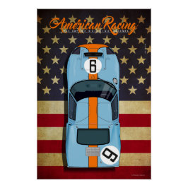 Póster American Racing Ford GT40 No.9
