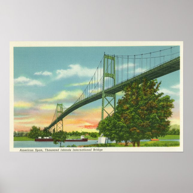 Poster American Span do International Bridge View (Frente)
