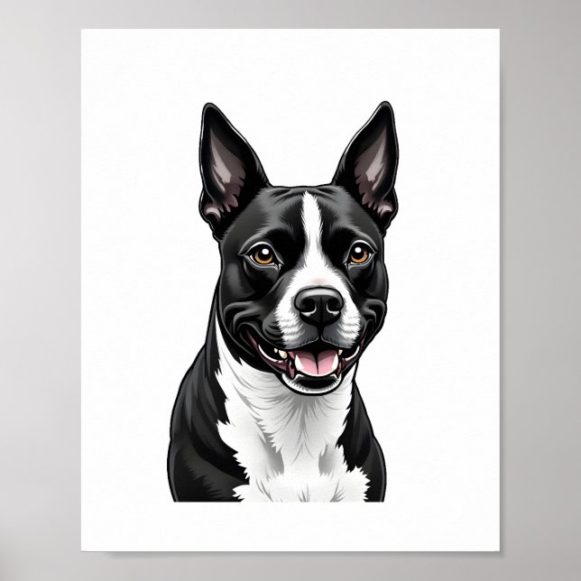 Poster American Staffordshire Terrier (Frente)