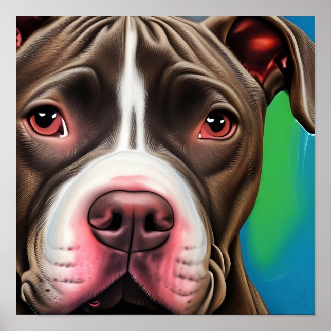 Poster American Staffordshire Terrier (Frente)