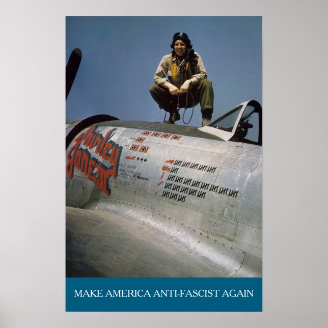 Poster American WWII Pilot MAAFA  (Frente)