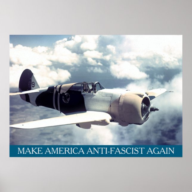 Poster American WWII Plane MAAFA (Frente)