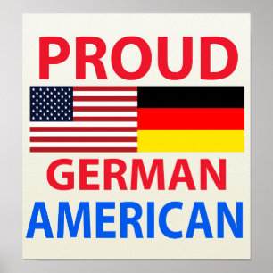 Poster Americano alemão orgulhoso