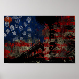 poster americano da deterioração dos grafites