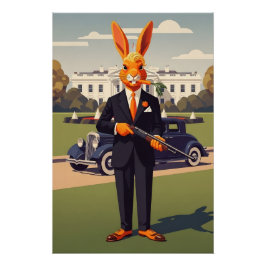 Póster Americano engraçado