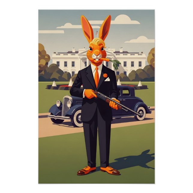 Póster Americano engraçado (Frente)