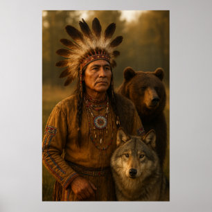 Poster Americano Nativo