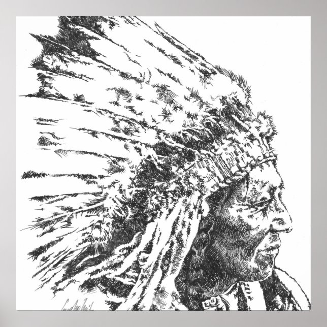 Poster Americano nativo (Frente)