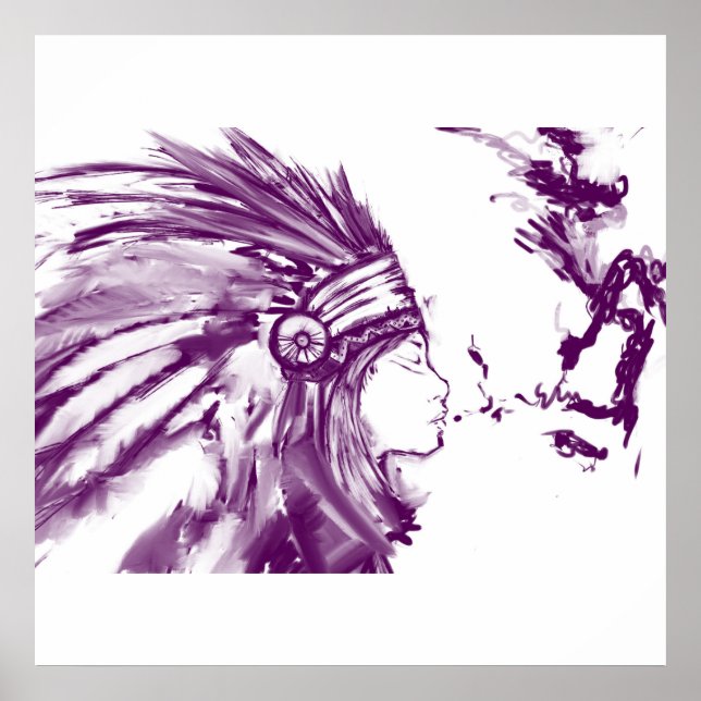 Poster Americano Nativo (Frente)