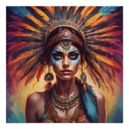 Póster Americano nativo n.o 7