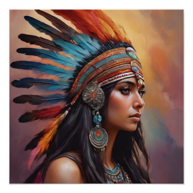 Póster Americano nativo n.o 8 (Frente)