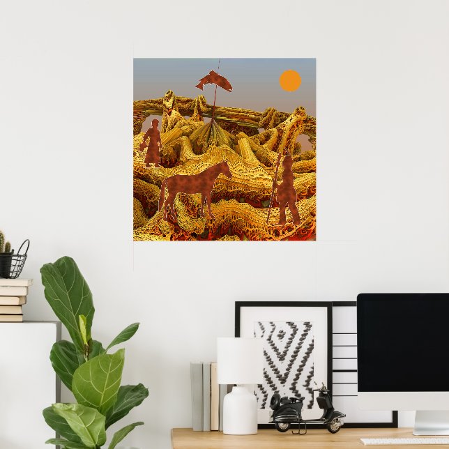 Poster Americanos nativos do ouro (Escritório em casa)