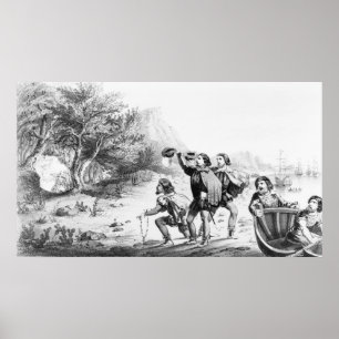 Poster "Amerigo Vespucci na América" poster/impressão