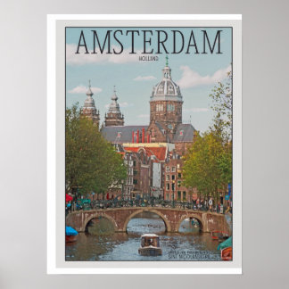 Póster Amesterdã - Sint Nicolaaskerk