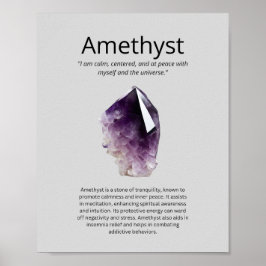 Poster Ametist Crystal Significa