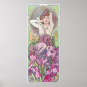 Poster Ametist (Quatro Joias), Alphonse Mucha