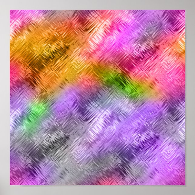 Póster Ametrina Violeta Textura Vidrosa (Frente)