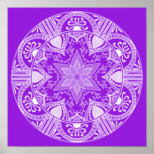 Poster Ametyst Mandala