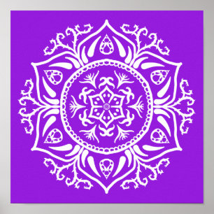 Póster Ametyst Mandala
