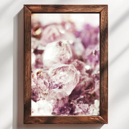 Poster Ametyst Quartz Crystal