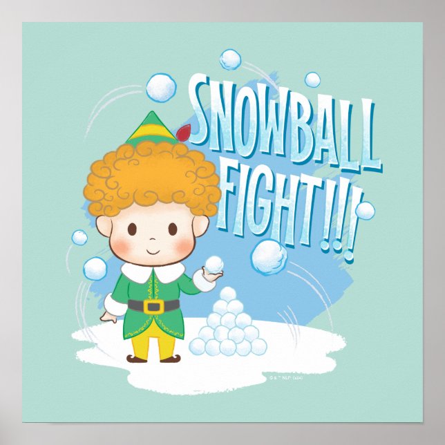 Poster Amigo, a Luta do Elf Snowball! (Frente)