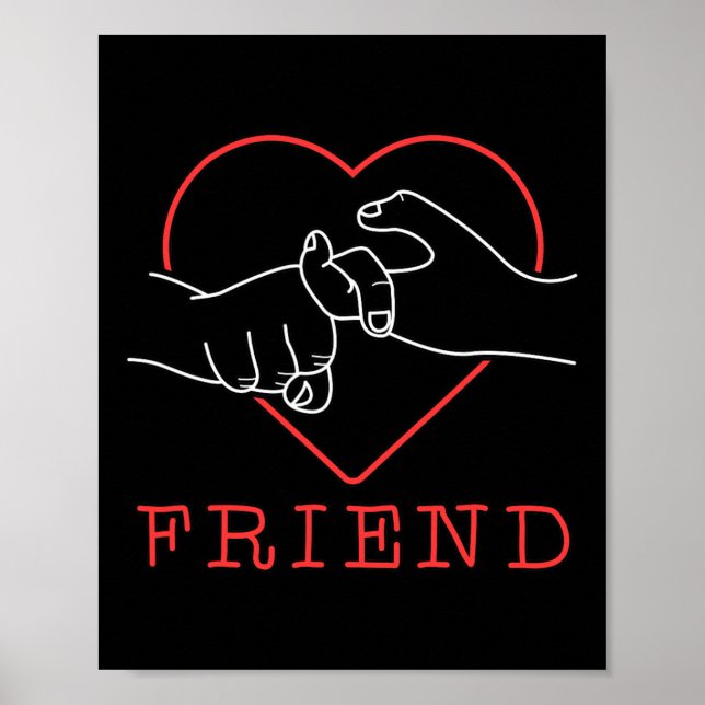 Poster Amigo Asl Linguagem Orgulho Conscientização Surdo  (Frente)