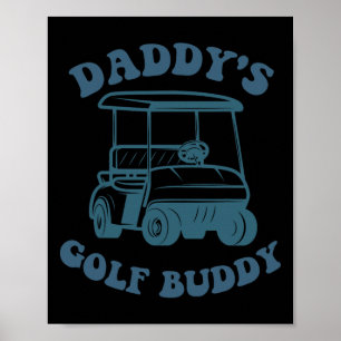 Poster Amigo de Golfe do Papai Golfista Pai Homens Menino
