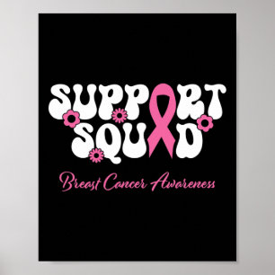 Poster Amigo do Cancer de peito Suporte ao quadrado Cance