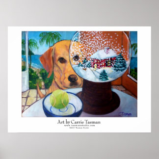 Póster Amigo no Globo de Neve