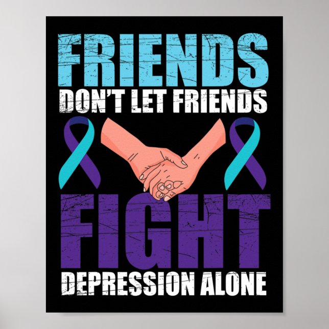 Poster Amigo: Sensibilização Suicida Saúde Mental (Frente)