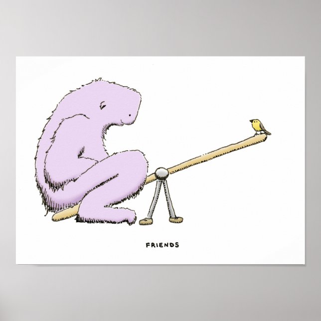 Póster amigos (Frente)