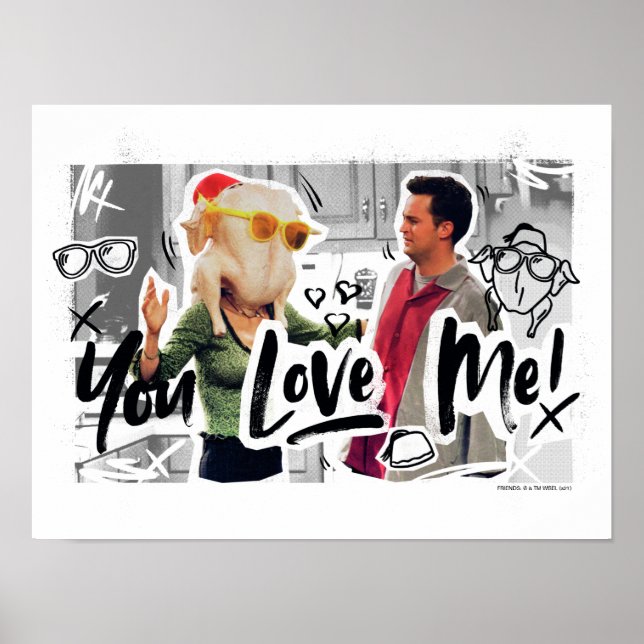 Poster AMIGOS™ | Ação de Graças Chefe da Turquia Monica (Frente)