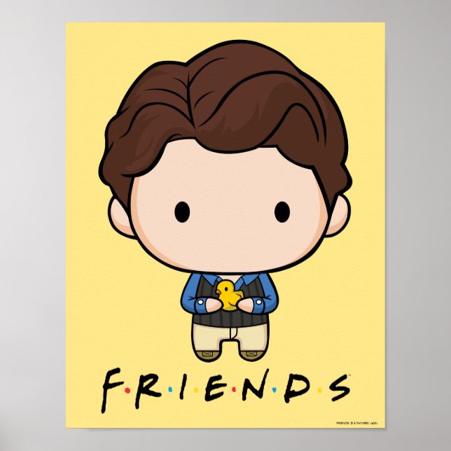 Poster AMIGOS™ | Chandler Chibi (Frente)