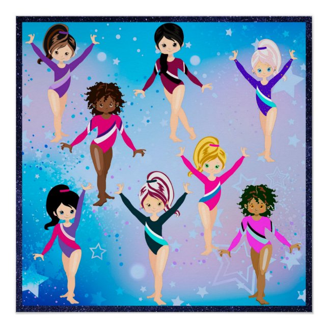Póster Amigos da ginástica: Estes Gymnast Parecem Nós (Frente)