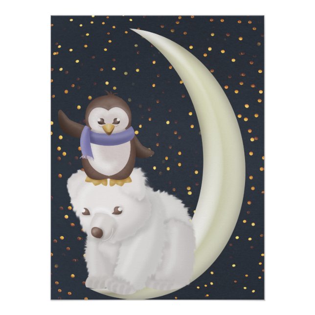 Póster Amigos da Noite de Starry (Frente)