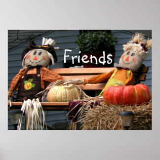 Póster Amigos do outono de Pumpkins