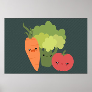 Póster Amigos do vegetariano