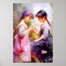 Poster Amigos e Flores