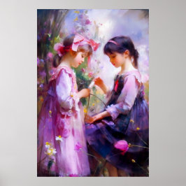 Poster Amigos e Flores 2