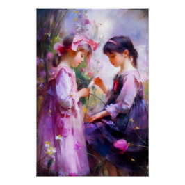 Póster Amigos e Flores 2