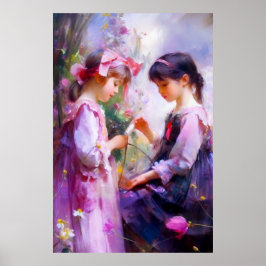 Poster Amigos e Flores 2