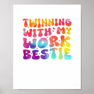 Poster Amigos Engraçados Geminando Com Meu Espírito Besti