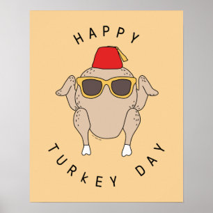 Poster AMIGOS™   Feliz Dia da Turquia