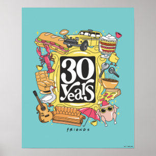 Poster AMIGOS™ Gráfico de 30 anos