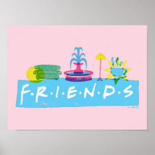 Poster AMIGOS™   Logotipo com ícones