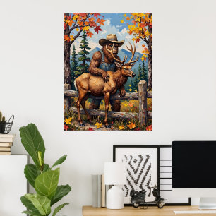 Poster Amigos Outonais: Pé Grande e o Alce