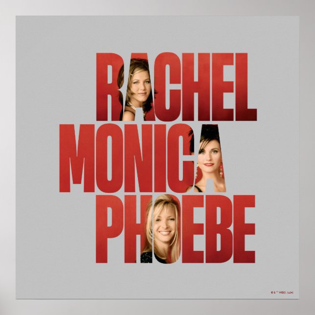 Poster AMIGOS™ | Rachel, Monica e Phoebe (Frente)