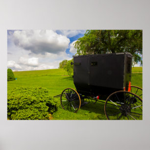 Poster Amish Buggy na Fazenda de Hillside
