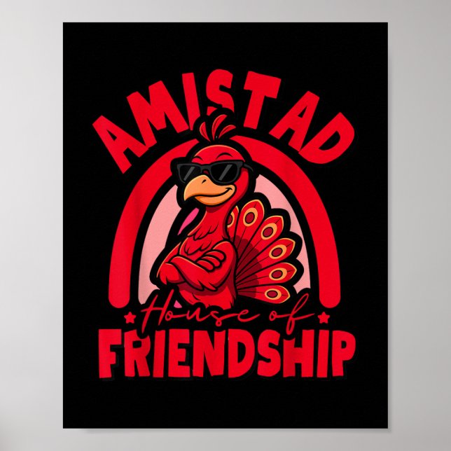 Poster Amistad, Casa Da Amizade - Amistad House Schoo (Frente)