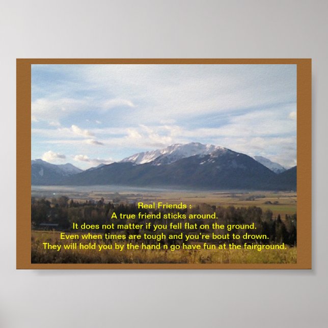 Poster Amizade (Frente)